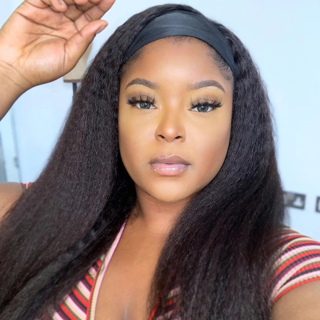 Wholesale Natural Color Lace Front Wig 100%Brazilian Human Virgin Hair Glueless Kinky Straight Wigs for Woman-6