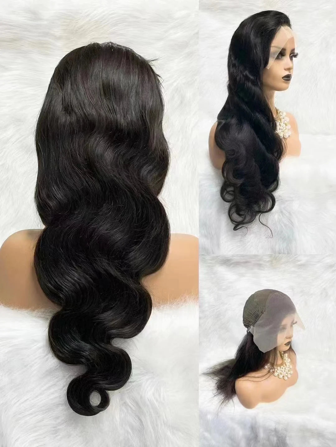 Letsfly 1 Pcs Free Shipping 13x4 Lace Frontal Wigs 180% 10A Grade Afro Natural Color Wigs Virgin 100%Human Hair Wig 16-30inch-4