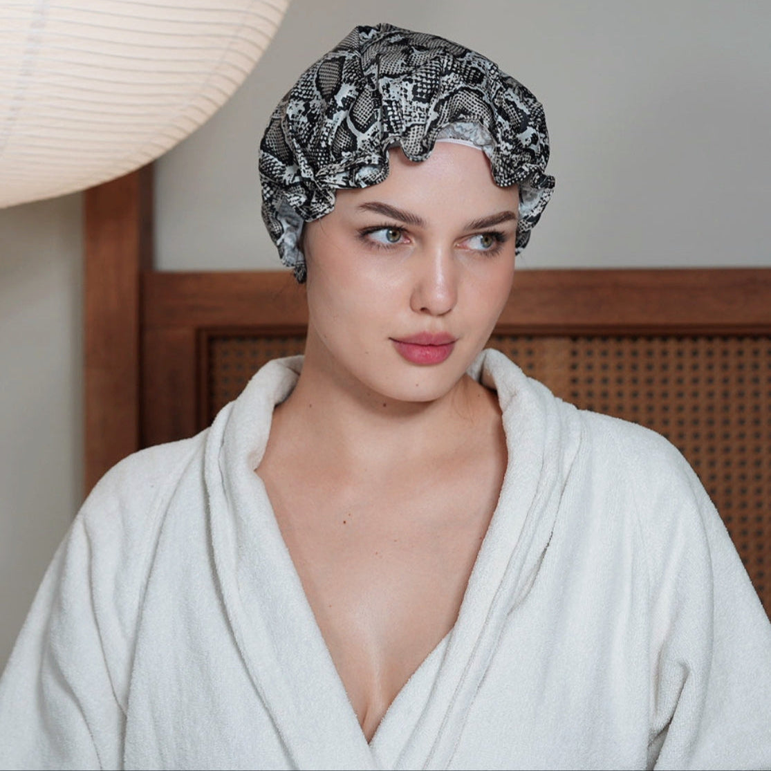 Shower Cap - Snake Print