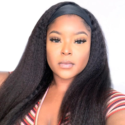 Wholesale Natural Color Lace Front Wig 100%Brazilian Human Virgin Hair Glueless Kinky Straight  Wigs for Woman-2