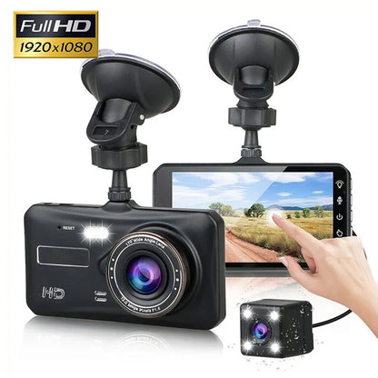 Car Camera Recorder Dual Front And Rear HD 1080P Dash Cam Night Vision