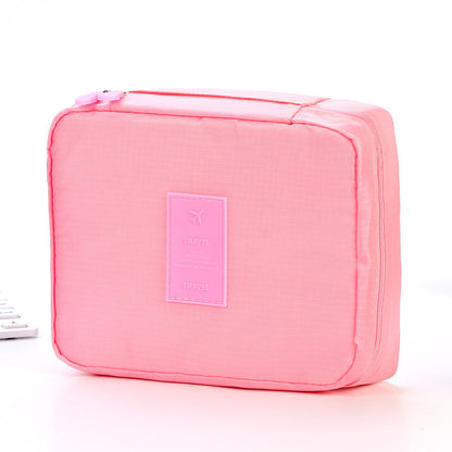 Portable Cosmetic Bag Waterproof Divider Multi-grid Pockets Toiletry Bags Travel Storage Handbags Women Make Up Bag