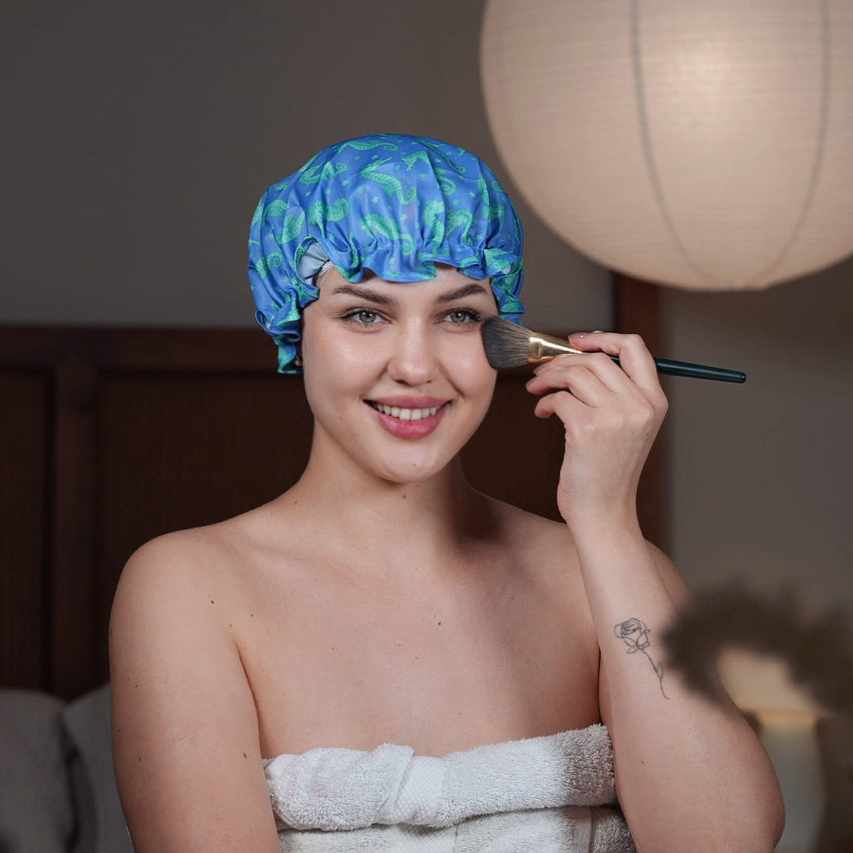 Shower Cap - Seahorse Print