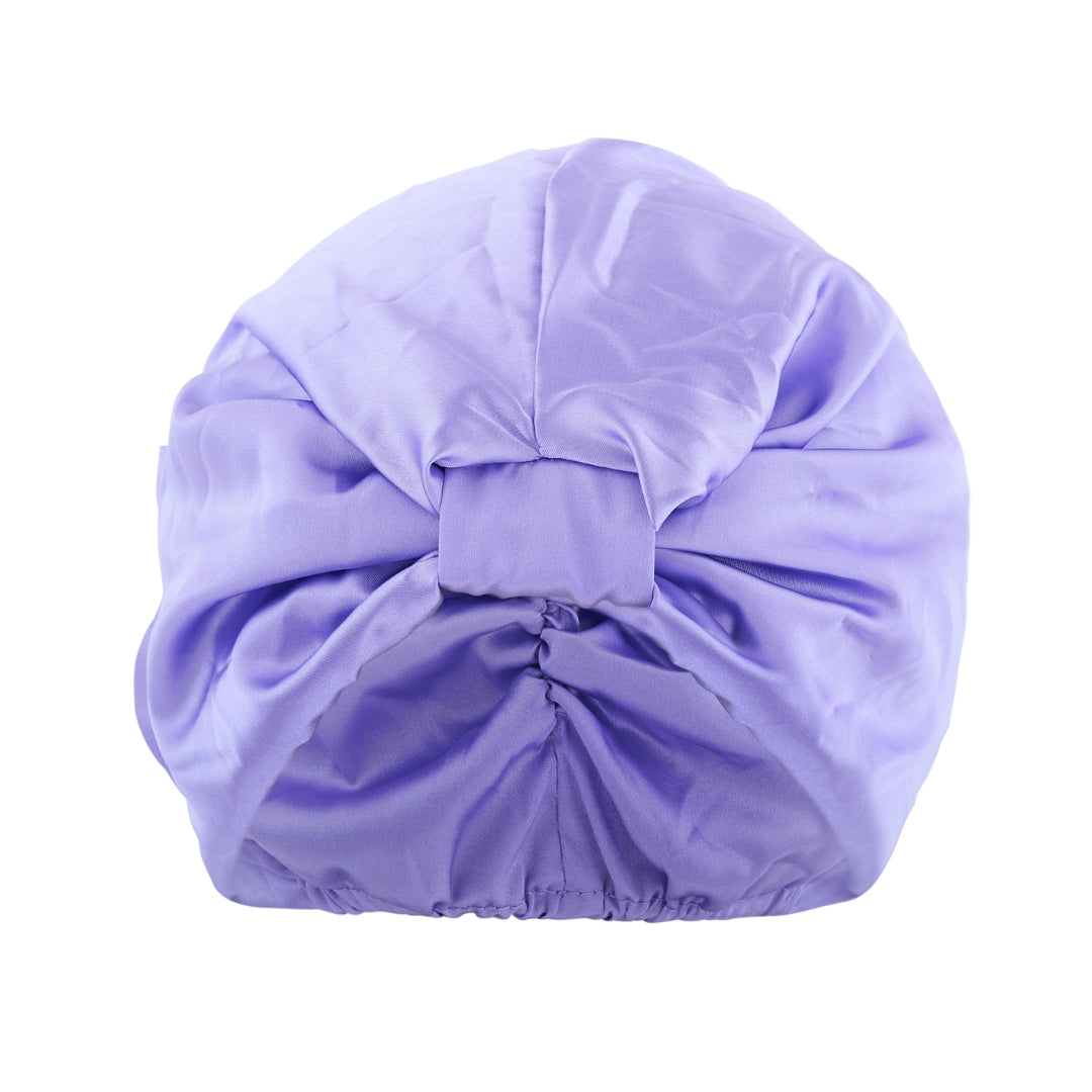 Satin Sleep Turban, Lilac