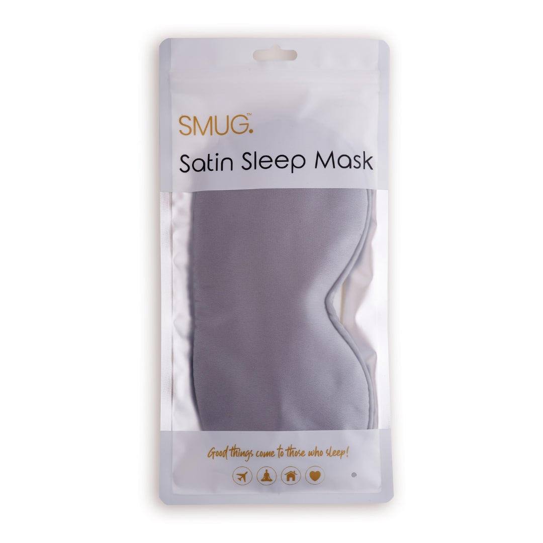 Satin Pillowcases & Sleep Masks Set - Grey